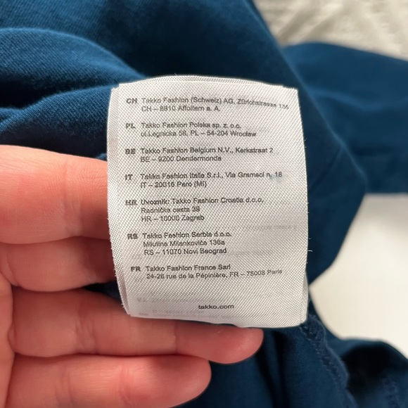 JEAN PASCALE  |  Blue Short Sleeve Logo T-Shirt - Picture 8 of 8